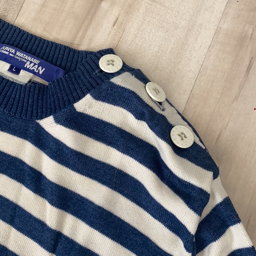 Rare indigo dyed shoulder button junya - Picture 14 of 14